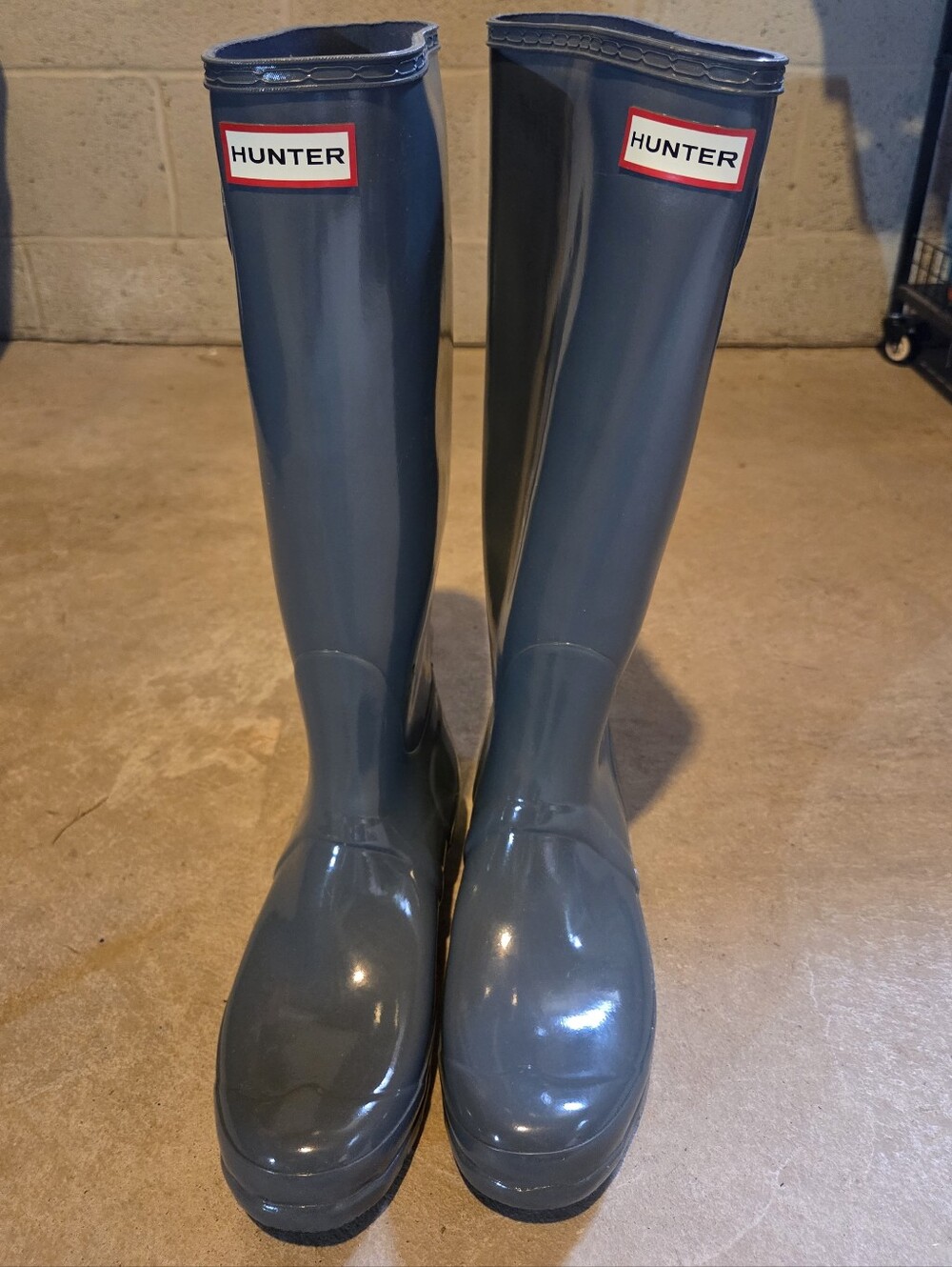 Hunter Original Tall Rain Boots Gloss Gray Women's Rain Boots